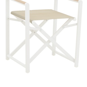 Set Masa si Scaune de Exterior, 5 Piese, Model Kliton-Mabu, Alb, 150x80x74 cm - Img 8