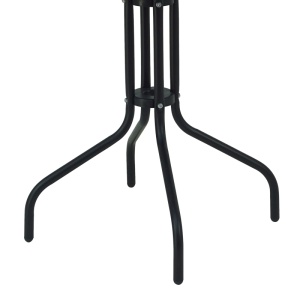 Set Masa si Scaune de Gradina, 3 Piese, Model Vergo-Confidence, Negru, D60x70 cm - Img 4
