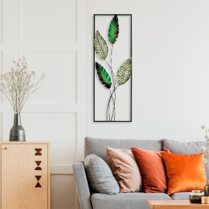 Tablou metalic Timeyi Multicolor 32x90 cm - Img 3