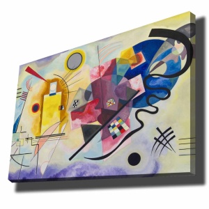 Tablou Rainbow Horizon Multicolor 70x100 cm - Img 2