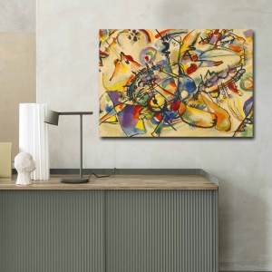 Tablou Viola Flow Multicolor 70x100x3 cm - Img 1