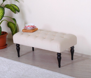 Taburet bancuta Soltani Bej 50x20 cm - Img 2