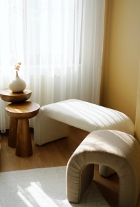 Taburet Nu Alb 106x45x46 cm - Img 2