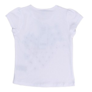 Tricou alb cu inimioare Newness - Img 2