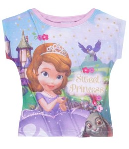 Tricou multicolor cu maneca scurta Sofia