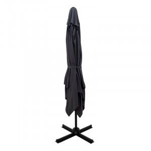 Umbrela de gradina suspendata cu rotatie de 360 de grade Raffaella aluminiu 3x3m antracit - Img 3