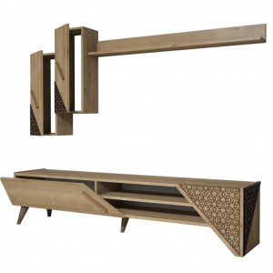 Ansamblu Comoda TV Beril Oak - Img 4