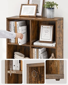Biblioteca Vasagle, Model Marshall, 65.5x30x129.5 cm, Antic - Img 5