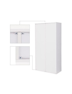 Biblioteca Vasagle, Model Oakleigh, 30x130x65 cm, Alb - Img 7