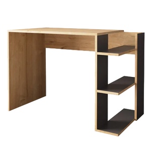 Birou Model Toska, Stejar/Antracit, 114x56x76 cm