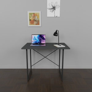 Birou Model Ustando, Antracit, 90x60x72 cm - Img 2