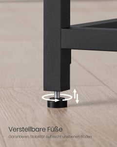 Birou, Vasagle, Negru, 100x50x75 cm - Img 7