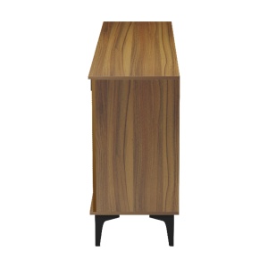 Bufet Riba, Nuc/Negru cu aspect de marmură, 180 x 40 x 78 cm - Img 7