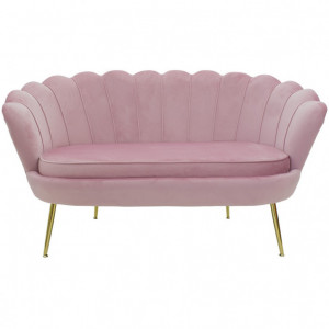 Canapea Daimon 2 Locuri Pink 134x70x77 cm - Img 2