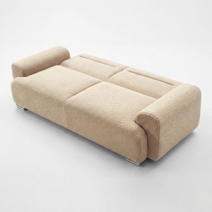 Canapea Extensibila 3 Locuri Harmonious, bej, 223.5x92x81 cm - Img 3