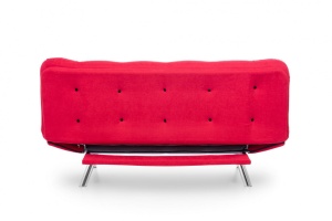 Canapea Extensibila, 3 Locuri Misa Sofabed Rosu - Img 9