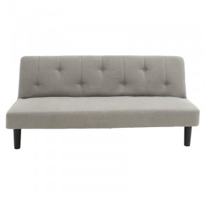 Canapea extensibila Breathe material textil gri 167x77x73 cm - Img 3