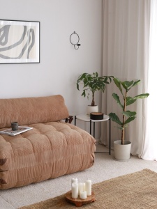 Canapea extensibilă cu 2 locuri Fold Maro 120x79x75 cm - Img 4