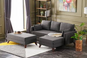 Coltar Extensibil Bella Soft Mini Antracit - Img 2