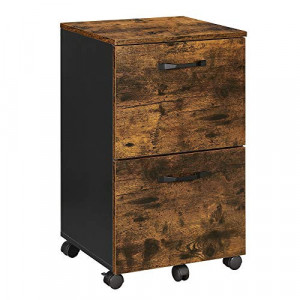 Comoda birou, Vasagle, Negru , 42x40x70 cm - Img 2