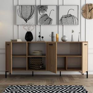 Comoda Model Aurora, Stejar, 180x45x80 cm - Img 3