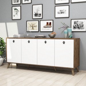 Comoda Model Elite, Nuc/Alb, 180x45x80 cm - Img 2