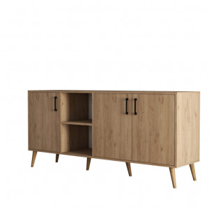 Comoda Model Exxen, Stejar, 180x45x80 cm - Img 4