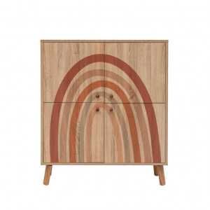 Comoda Model Iris, Multicolor, 95x36x111 cm - Img 5