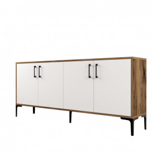 Comoda Model Kiev, Nuc/Alb, 180x35x78 cm - Img 5