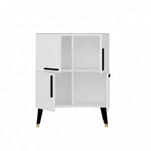 Comoda Model Makro, Alb, 70x35x90 cm - Img 4