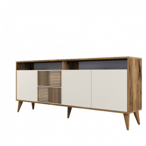 Comoda Model Milan, Nuc/Crem, 180x35x78.6 cm - Img 6