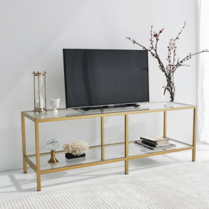 Comoda TV Salvador, Model Basic, 130x45x40 cm, Stejar - Img 1