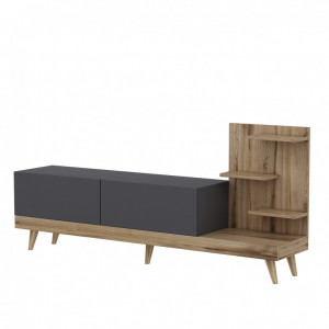 Comoda TV Salvador, Model Dizayn, 180x82x37 cm, Nuc/Mov - Img 5