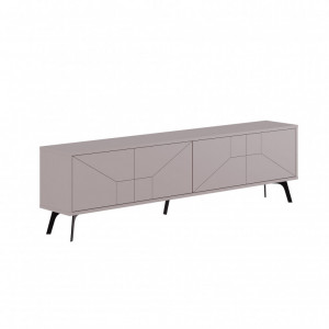 Comoda TV Salvador, Model Dune, 180x50x29.6 cm, Mocha deschis - Img 5