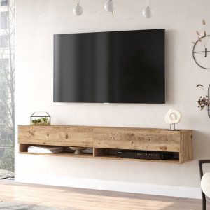 Comoda TV Salvador, Model FR9, 180x29.1x31.6 cm, Pin Atlantic - Img 2