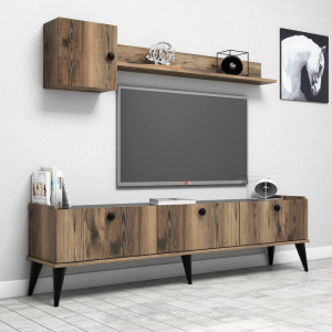 Comoda TV Salvador, Model Lidya, 180x49x35 cm, Nuc - Img 1