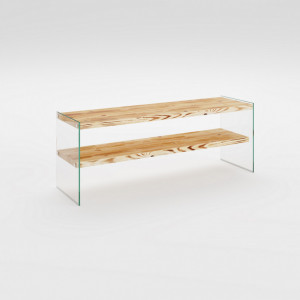 Comoda TV Salvador, Model Niagara, 120x45x35 cm, Natural - Img 5