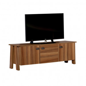 Comoda TV Salvador, Model Story, 144x50x45 cm, Maro - Img 2