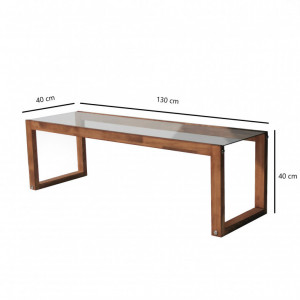 Comoda TV Salvador, Model Via, 130x40x40 cm, Natur - Img 8