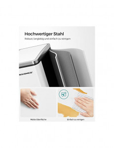Cos pentru reciclare, 3 x 18L, Soft-Close, Alb, LTB54WT, 61 x 31 x 56 cm - Img 3