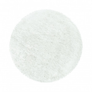 Covor Fluffy Alb 160x160 cm - Img 1