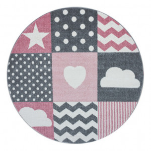 Covor Kids Roz V6 160x160 cm - Img 1