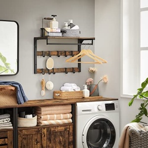 Cuier Model Reese, Maro Rustic/Negru, 65x30x42 cm - Img 3