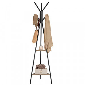 Cuier tip pom Model Perez, Negru/Ivoire, 50x50x179 cm - Img 7