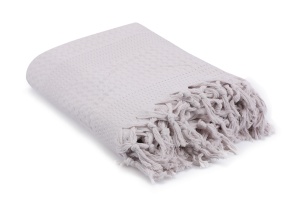 Cuvertura Pled pentru pat dublu Model Light Grey - Img 3
