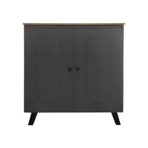 Dulap de pantofi Cathi, natural/antracit, 80x34x95 cm - Img 4