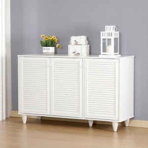 Dulap de pantofi Ronan, alb, 105x35x66 cm
