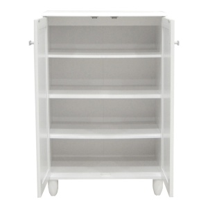 Dulap de pantofi Santo, alb, 60x34.5x91.5 cm - Img 2