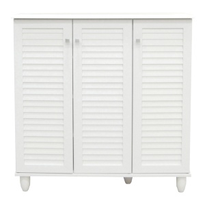 Dulap de pantofi Santo, alb, 89.5x34.5x91.5 cm - Img 4
