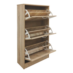 Dulap de pantofi Savaz, sonoma, 60x24x114 cm - Img 3